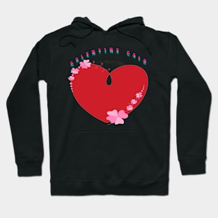 Galentines day heart Hoodie